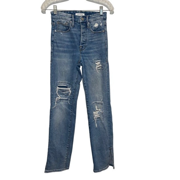 Good American Women High Rise Jeans Size 00/24 - Picture 2 of 8